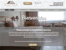 Tablet Screenshot of hotelpalacioazteca.com